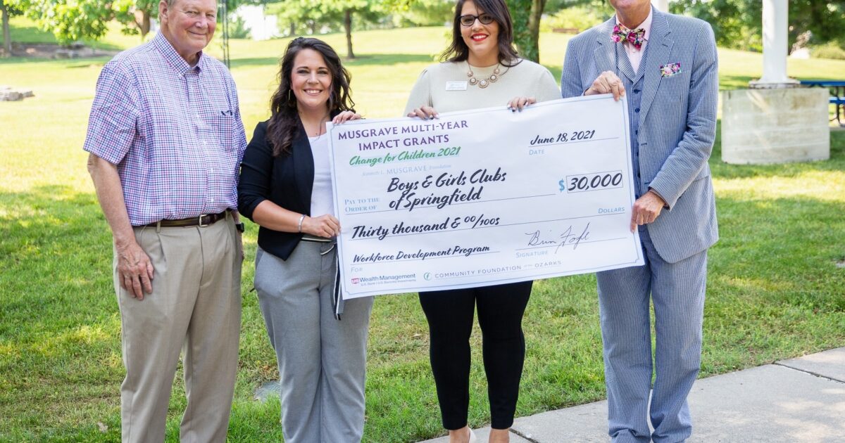 The Club Receives 30,000 Grant… Boys & Girls Club of Springfield